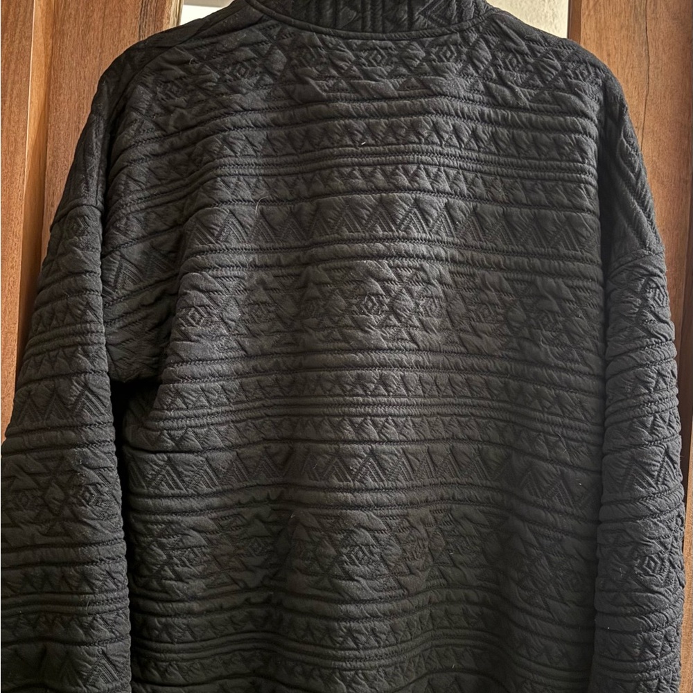 Doe & Rae - Black Quilted Button Down Shacket - Picture 4 of 4